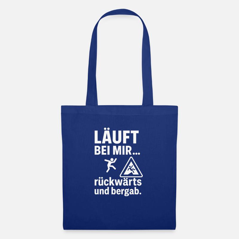 laeuft bei mir - Stoffbeutel - Royalblau