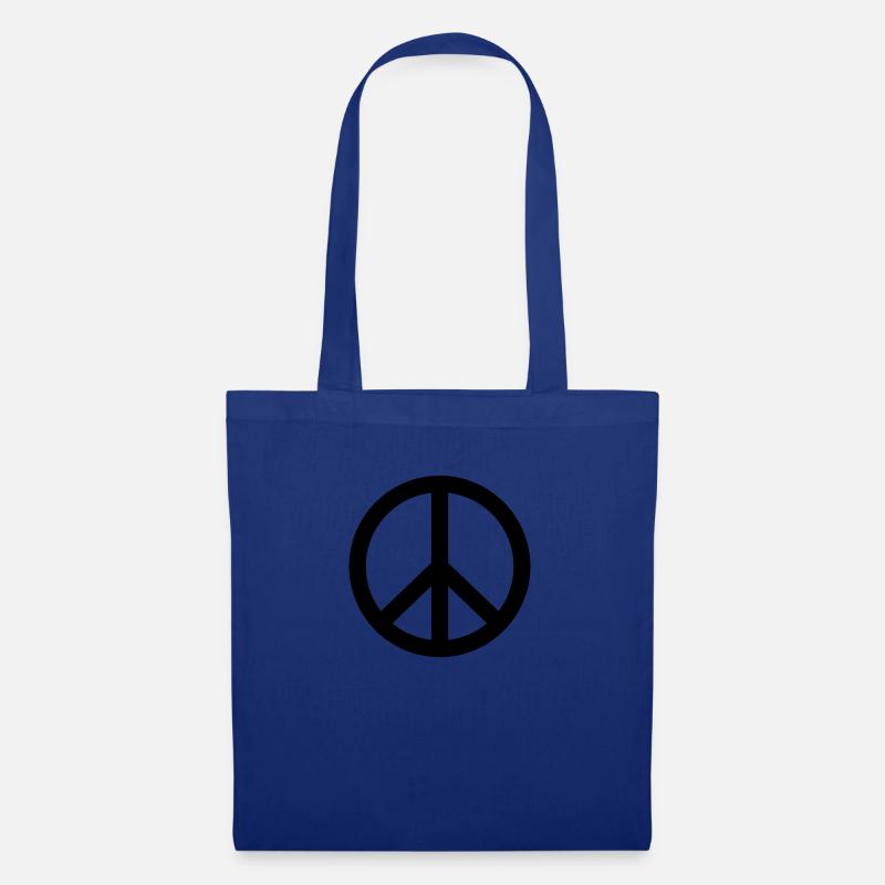 peace - Stoffbeutel - Royalblau