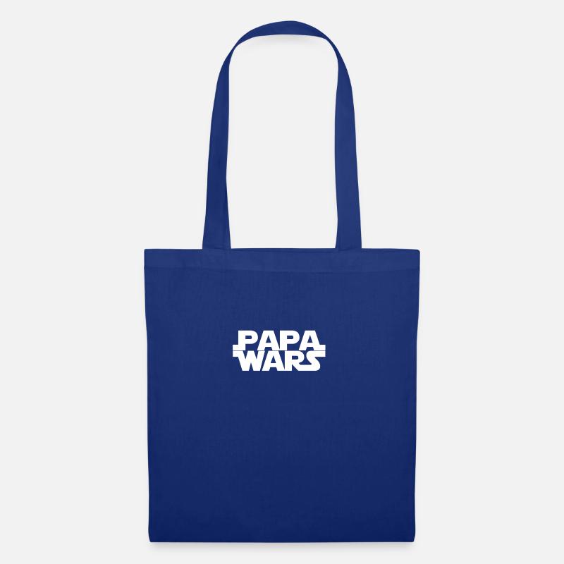 Papa wars - weiß - Stoffbeutel - Royalblau