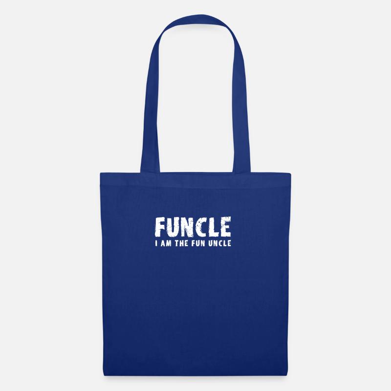 funcle ich bin der spass Onkel - Stoffbeutel - Royalblau