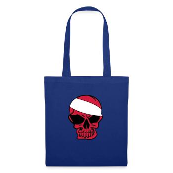 anarchie Anarcho Skull Anarchy - Sac en tissu - bleu royal - Devant