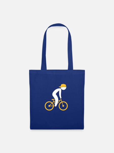 Ein Radfahrer - Stoffbeutel - Royalblau