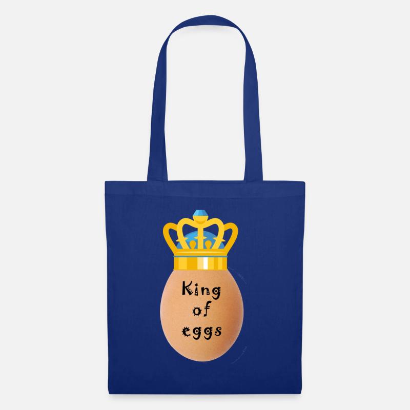 König der Eier Krone - Stoffbeutel - Royalblau