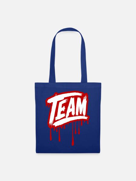 Team Graffiti - Stoffbeutel - Royalblau