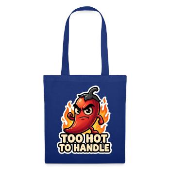 Fiery chili: Too hot to touch - Tote Bag - royal blue - Front