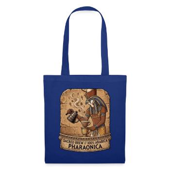 Pharao Kaffee Lebenselixier - Stoffbeutel - Royalblau - Vorne