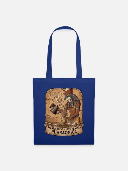Pharao Kaffee Lebenselixier - Stoffbeutel - Royalblau
