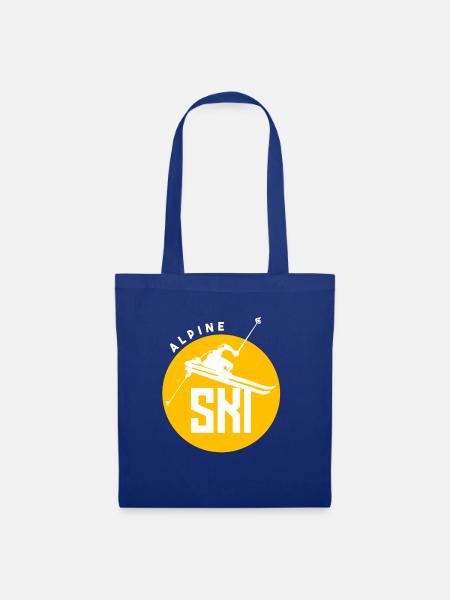 Alpine Ski - Stoffbeutel - Royalblau