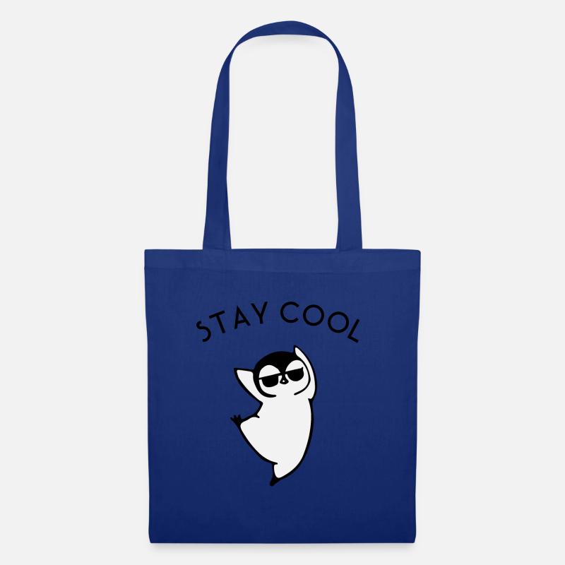 Stay Cool - Epic Penguin - Stoffbeutel - Royalblau