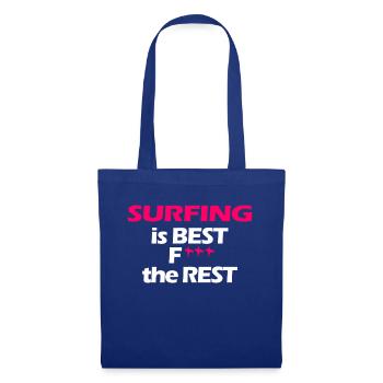 Le surf est la meilleure surfergirl - Sac en tissu - bleu royal - Devant