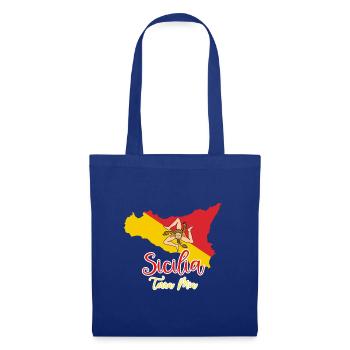 Sicile Terra Mia - Sac en tissu - bleu royal - Devant