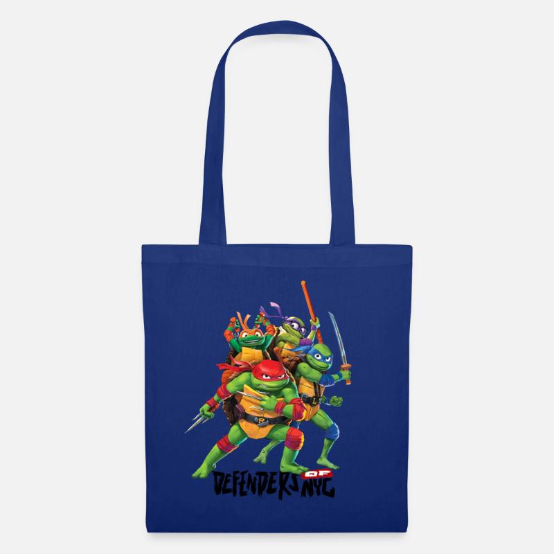 TMNT Mutant Mayhem Alle Turtles - Stoffbeutel - Royalblau