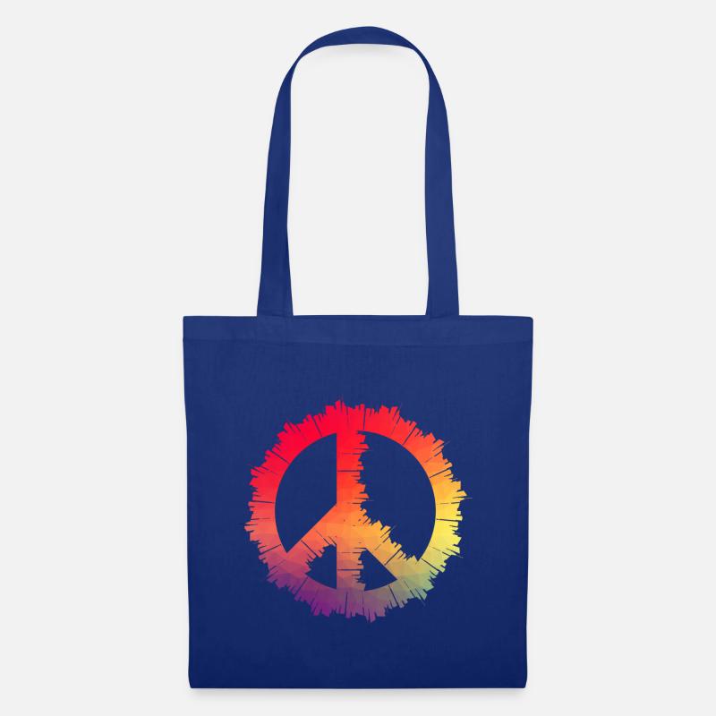 PEACE - Stoffbeutel - Royalblau