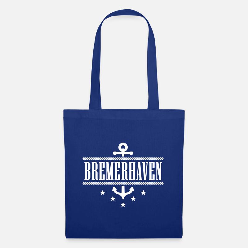 Bremerhaven - Stoffbeutel - Royalblau