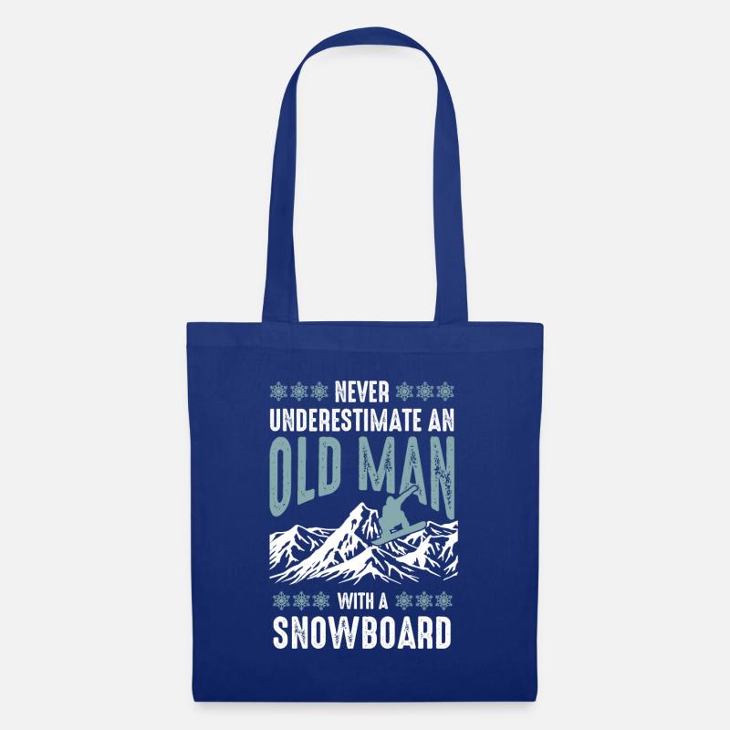 Old man Snow Snowboard - Stoffbeutel - Royalblau