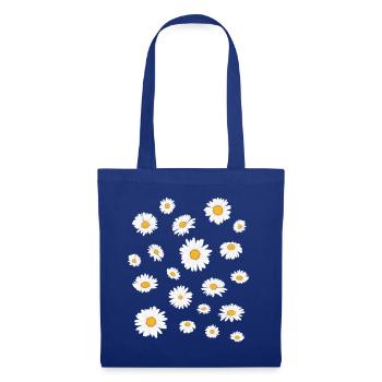 Pâquerette - Sac en tissu - bleu royal - Devant