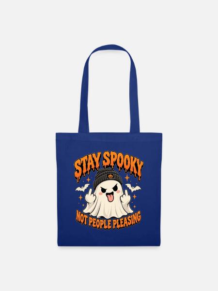 Stay Spooky – Frecher Halloween Geist - Stoffbeutel - Royalblau