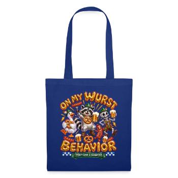 Auf meinem Wurst Behavior Bier Festival - Stoffbeutel - Royalblau - Vorne