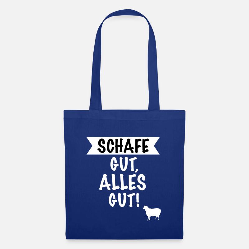 Schaf Schafe Hirte Schäfer Schafbesitzer Geschenk - Stoffbeutel - Royalblau