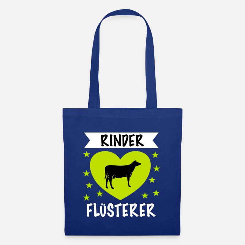 Rinder Flüsterer - Stoffbeutel - Royalblau