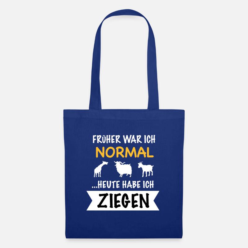 Ziege Ziegenbauer Ziegen lustige Geschenkidee - Stoffbeutel - Royalblau