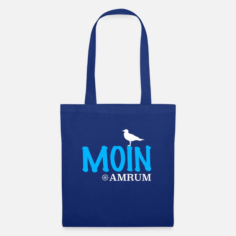 Amrum Ostsee Insel Design - Stoffbeutel - Royalblau
