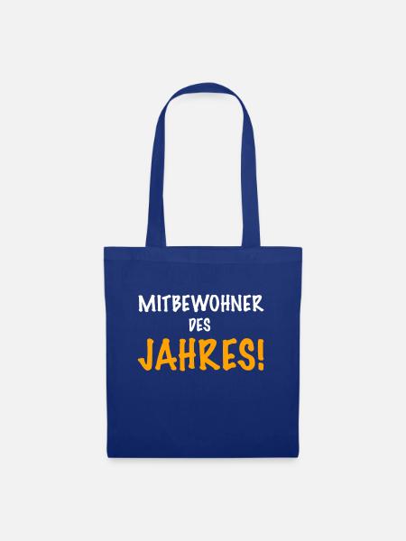 Mitbewohner des Jahres Mitbewohnerin WG Geschenk - Stoffbeutel - Royalblau