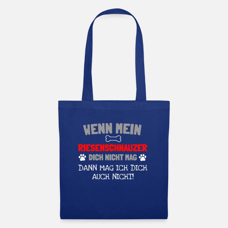 Riesenschnauzer - Stoffbeutel - Royalblau