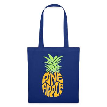 Ananas - Stoffbeutel - Royalblau - Vorne