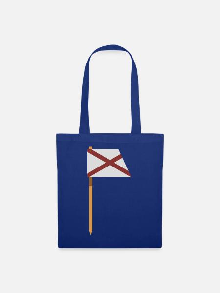 Alabama-Flagge - Stoffbeutel - Royalblau