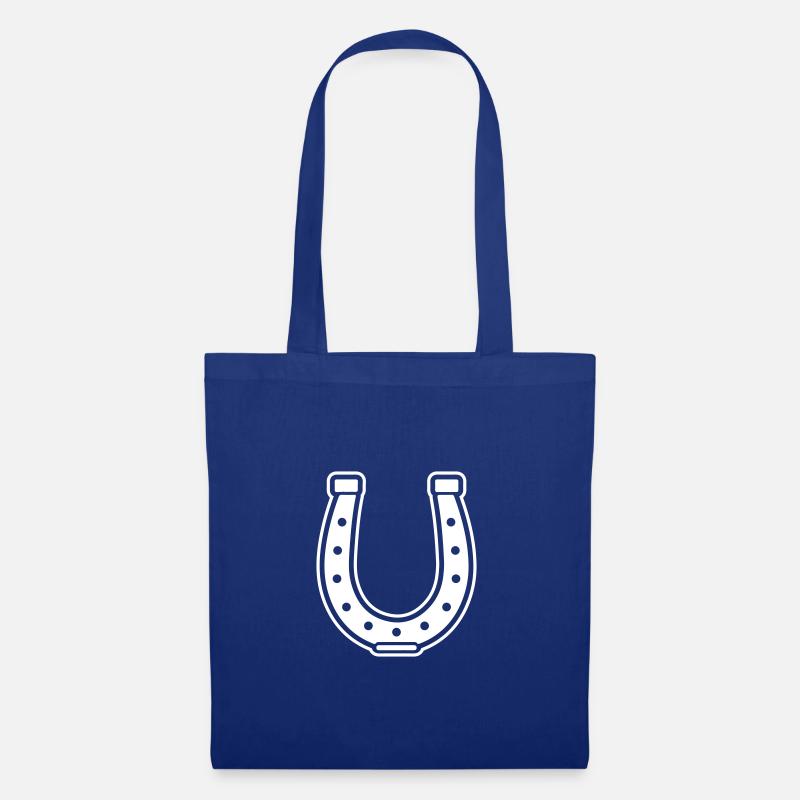 Hufeisen Symbol - Stoffbeutel - Royalblau