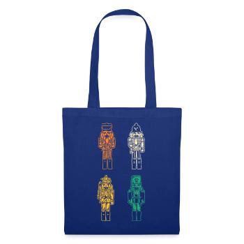 Santa Claus Nutcracker Christmas - Tote Bag - royal blue - Front
