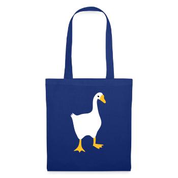 VERY angry white goose - Tote Bag - royal blue - Front