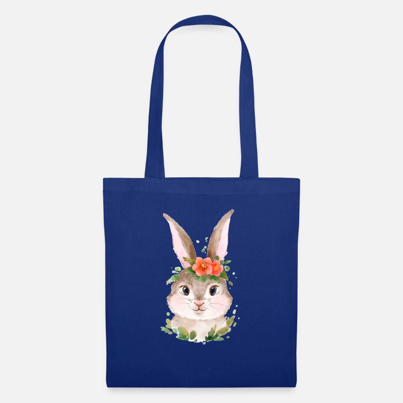 Hase - Stoffbeutel - Royalblau