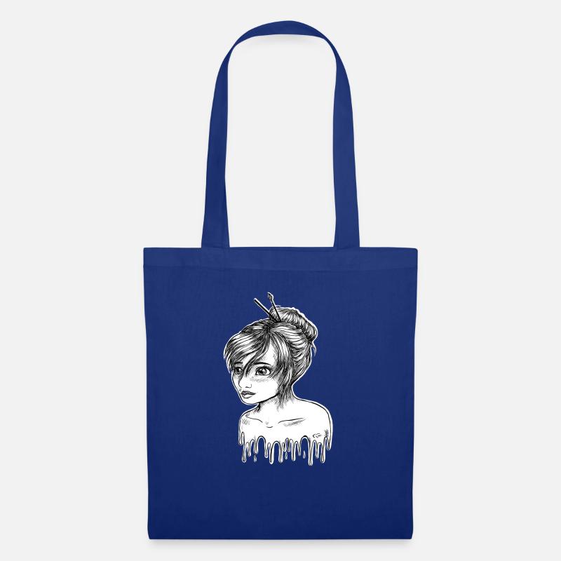 tropfend - Stoffbeutel - Royalblau