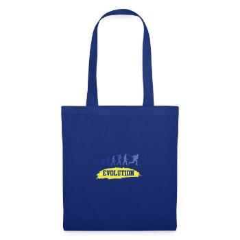 ice hockey lustig evolution - Stoffbeutel - Royalblau - Vorne