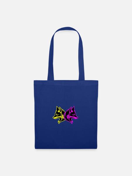 Fuchs Tier - Stoffbeutel - Royalblau