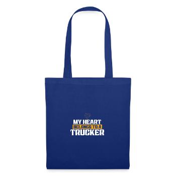 Cœur Trucker Love - Sac en tissu - bleu royal - Devant