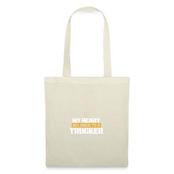 Cœur Trucker Love - Sac en tissu - nature - Devant