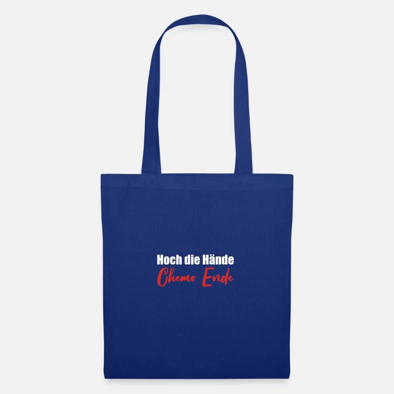 Chemo Krebstherapie Krebs Geschenk - Stoffbeutel - Royalblau