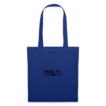 les montagnes appellent - Sac en tissu - bleu royal - Devant