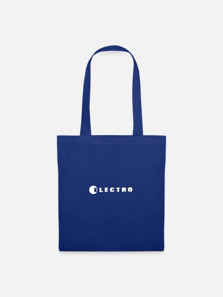 Elektro Schriftzug - Stoffbeutel - Royalblau