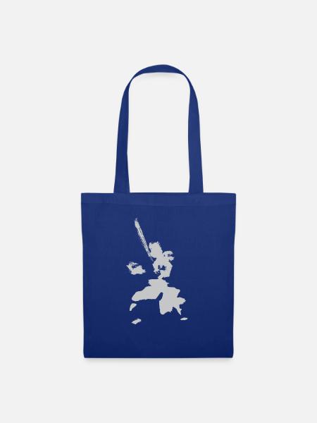 Kendo Figur - TUSCHE - Stoffbeutel - Royalblau