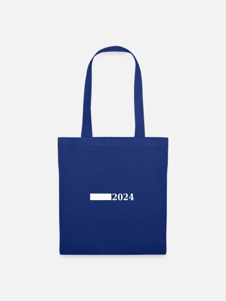 2024 Jahr - Stoffbeutel - Royalblau