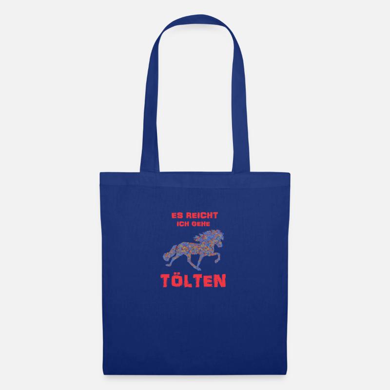 Ich gehe Tölten - Stoffbeutel - Royalblau