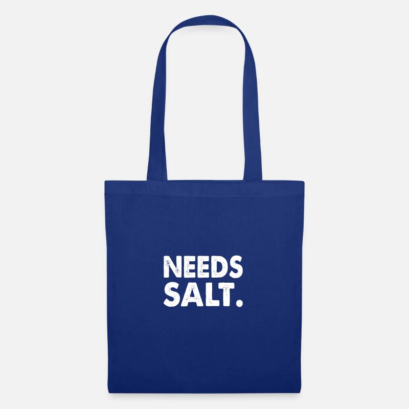NEEDS SALT. - Stoffbeutel - Royalblau