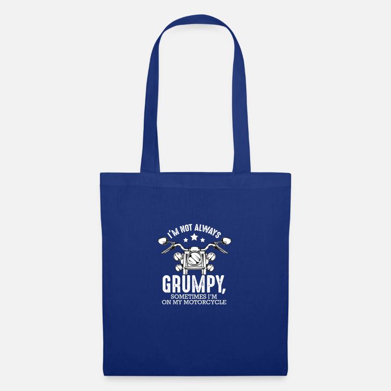 I'm not always grumpy funny biker saying - Tote Bag - royal blue