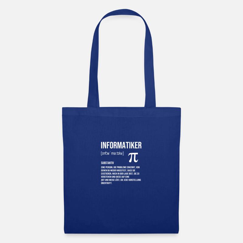 Informatiker Definition - Stoffbeutel - Royalblau