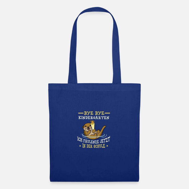 Kindergarten Einschulung Geschenk - Stoffbeutel - Royalblau