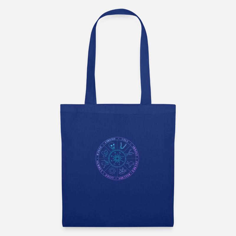 Wicca Calender pastel grunge Gothic - Stoffbeutel - Royalblau